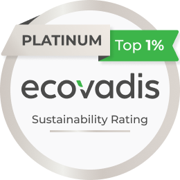 EcoVadis Platinum sustainability rating